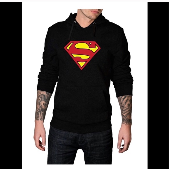 superman hoodie black